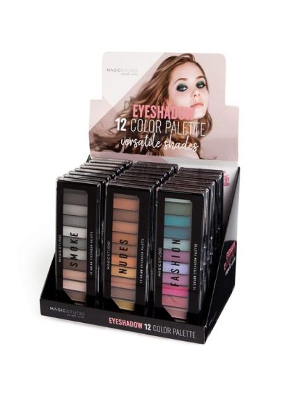 Paleta de farduri de pleoape Versatile Magic Studio 24120, 12 culori Engros Paleta de farduri de pleoape Versatile Magic Studio 24120, 12 culori Engros
