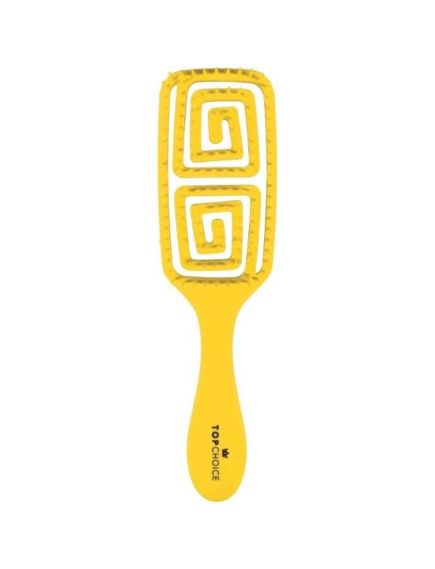 Perie de par parfumata dreptunghiulara Perfume Yellow Top Choice 64494, 23 cm Engros Perie de par parfumata dreptunghiulara Perfume Yellow Top Choice 64494, 23 cm Engros