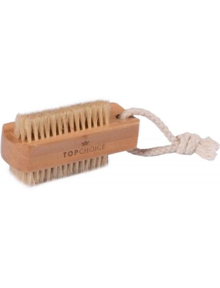 Perie dubla pentru maini si unghii, din lemn, cu peri naturali, Top Choice 74875 Engros Perie dubla pentru maini si unghii, din lemn, cu peri naturali, Top Choice 74875 Engros
