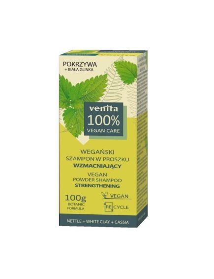 Sampon pudra fortifiant cu extract de urzica, argila alba si cassia Venita, 100 g Engros Sampon pudra fortifiant cu extract de urzica, argila alba si cassia Venita, 100 g Engros