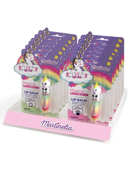 Set 12 Balsamuri de buze cu stampila Magical Unicorn, Martinelia, 79003, 1,8g Engros Set 12 Balsamuri de buze cu stampila Magical Unicorn, Martinelia, 79003, 1,8g Engros