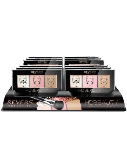 Set 12 bucati Paleta de machiaj pentru contur, Pro Contour, HD Beauty, Revers, 12,5 g Engros Set 12 bucati Paleta de machiaj pentru contur, Pro Contour, HD Beauty, Revers, 12,5 g Engros