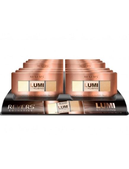 Set 12 bucati Paleta iluminator Lumi Strobing Professional, Revers, 12,5 g Engros Set 12 bucati Paleta iluminator Lumi Strobing Professional, Revers, 12,5 g Engros