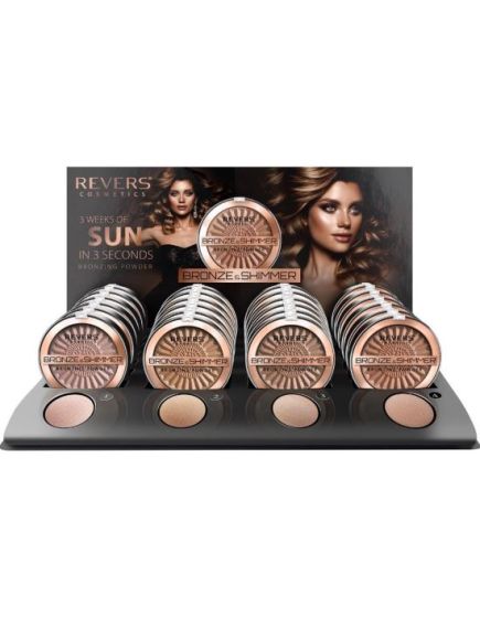 Set 24 bucati Pudra bronzanta, Bronze and Shimmer, Revers, 9 g Engros Set 24 bucati Pudra bronzanta, Bronze and Shimmer, Revers, 9 g Engros