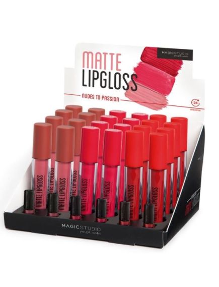 Set 24 bucati Ruj Lichid Matte Passion, rezistent la apa, 60736, Magic Studio Engros Set 24 bucati Ruj Lichid Matte Passion, rezistent la apa, 60736, Magic Studio Engros