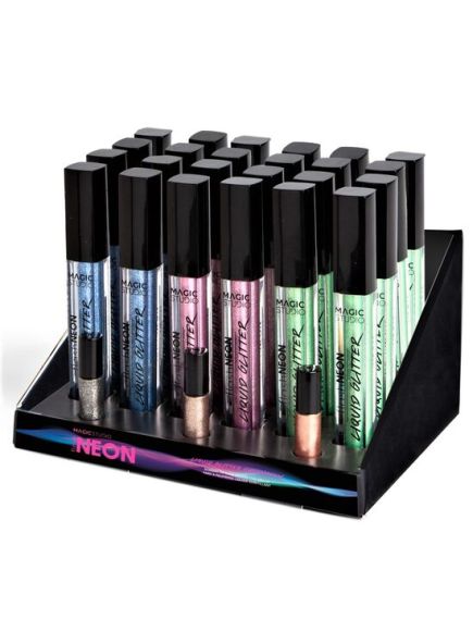 Set 24 farduri de pleoape Neon Liquid Glitter Magic Studio 32009, 5 ml Engros Set 24 farduri de pleoape Neon Liquid Glitter Magic Studio 32009, 5 ml Engros