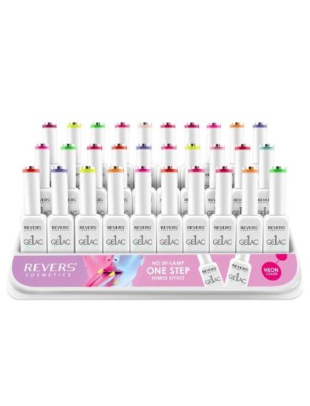 Set 30 bucati Lac de unghii Gellac 1 Step, Hybrid Effect, Non UV, Revers, 10 ml Engros Set 30 bucati Lac de unghii Gellac 1 Step, Hybrid Effect, Non UV, Revers, 10 ml Engros