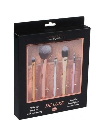 Set 5 pensule machiaj si gentuta depozitare De Luxe Top Choice 38297 Engros Set 5 pensule machiaj si gentuta depozitare De Luxe Top Choice 38297 Engros