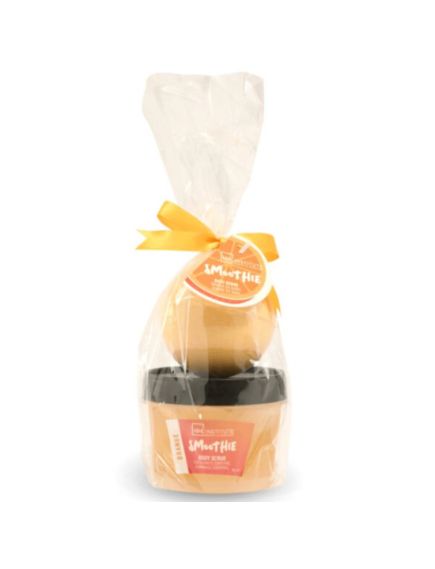 Set baie mini smoothie cu body scrub si bomba de baie cu aroma de portocala IDC Institute 98152 Engros Set baie mini smoothie cu body scrub si bomba de baie cu aroma de portocala IDC Institute 98152 Engros
