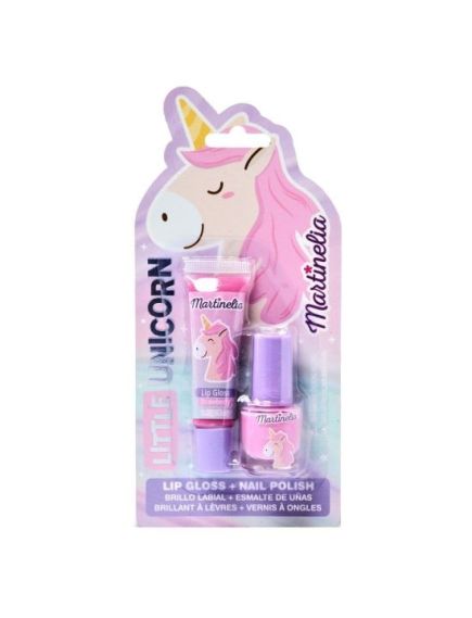 Set luciu de buze si lac unghii copii Little Unicorn Duo Martinelia 11932 Engros Set luciu de buze si lac unghii copii Little Unicorn Duo Martinelia 11932 Engros