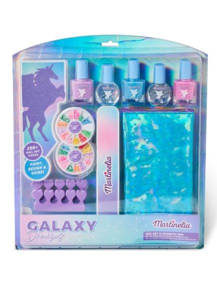 Set produse de ingrijire unghii si geanta cosmetica Galaxy Dreams Martinelia 11963 Engros Set produse de ingrijire unghii si geanta cosmetica Galaxy Dreams Martinelia 11963 Engros