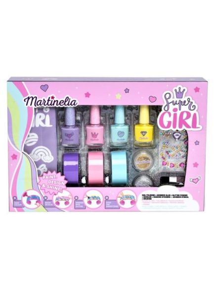Set produse pentru unghii si par Super Girl Nails & Hair Martinelia 35002 Engros Set produse pentru unghii si par Super Girl Nails & Hair Martinelia 35002 Engros