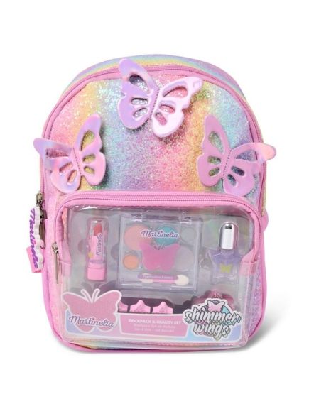 Set rucsac si produse cosmetice pentru copii Martinelia Shimmer Wings Bagpack & Beauty Set 30606 Engros Set rucsac si produse cosmetice pentru copii Martinelia Shimmer Wings Bagpack & Beauty Set 30606 Engros