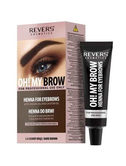 Vopsea de sprancene Henna Oh! My Brows, Revers, Maro Inchis, 3.0, 30ml Engros Vopsea de sprancene Henna Oh! My Brows, Revers, Maro Inchis, 3.0, 30ml Engros