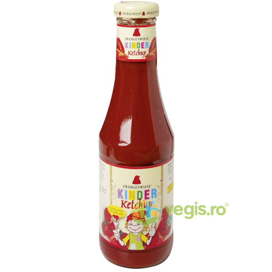 Ketchup pentru Copii cu Indulcitor din Mere fara Gluten Ecologic/Bio 560g Ketchup pentru Copii cu Indulcitor din Mere fara Gluten Ecologic/Bio 560g