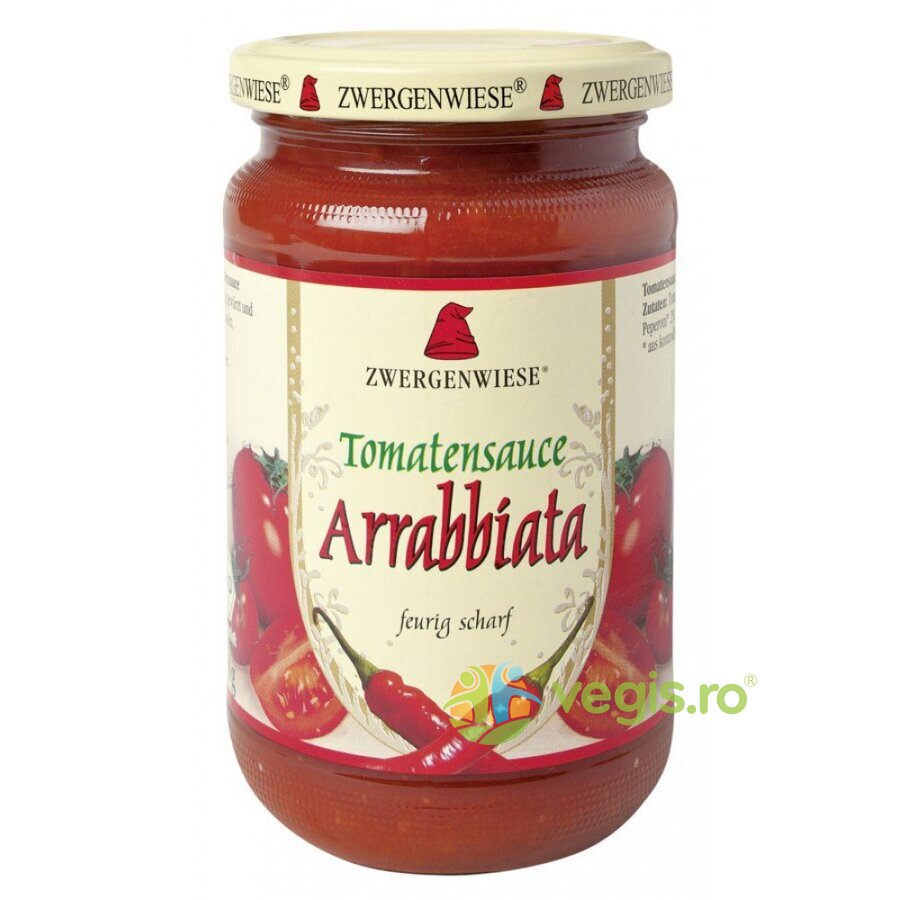 Sos de Rosii Arrabbiata cu Ardei Iute fara Gluten Ecologic/Bio 340ml Sos de Rosii Arrabbiata cu Ardei Iute fara Gluten Ecologic/Bio 340ml