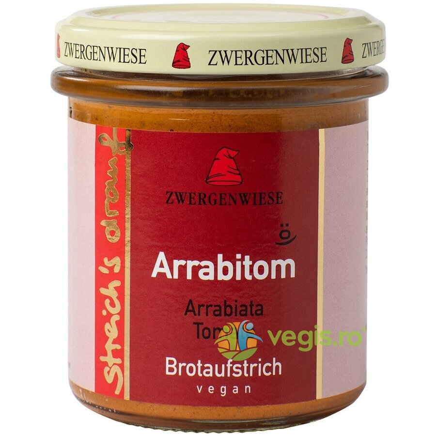 Crema Tartinabila cu Arrabiata si Tomate fara Gluten Arrabitom Ecologica/Bio 160g Crema Tartinabila cu Arrabiata si Tomate fara Gluten Arrabitom Ecologica/Bio 160g