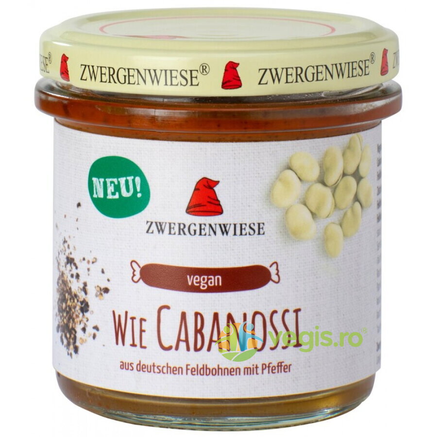 Crema Tartinabila Vegetala fara Gluten Cabanossi Ecologica/Bio 140g Crema Tartinabila Vegetala fara Gluten Cabanossi Ecologica/Bio 140g