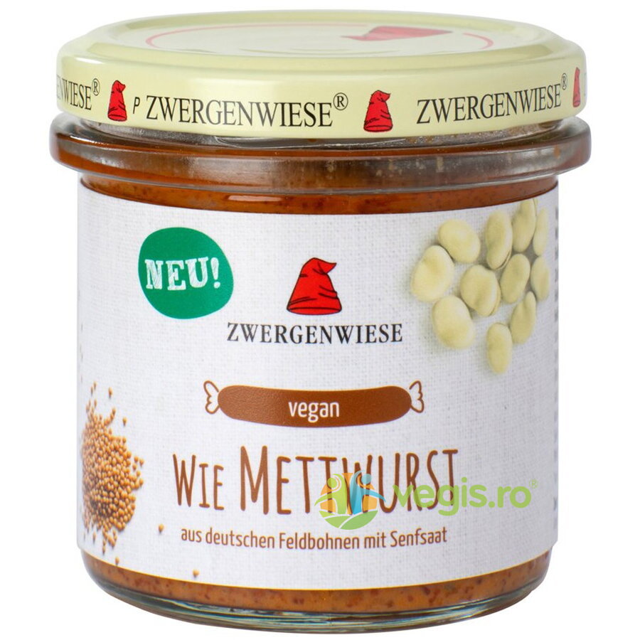 Crema Tartinabila Vegetala fara Gluten Mettwurst Ecologic/Bio 140g Crema Tartinabila Vegetala fara Gluten Mettwurst Ecologic/Bio 140g