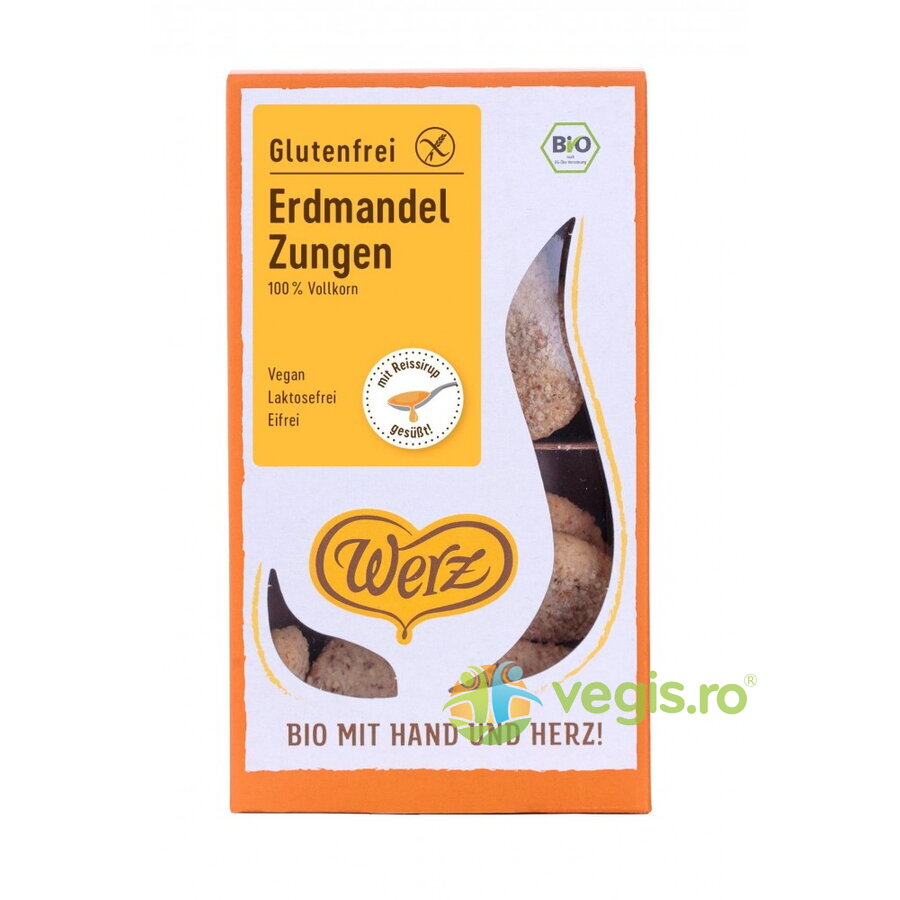 Fursecuri din Faina Integrala de Orez si Arahide fara Gluten Ecologice/Bio 125g Fursecuri din Faina Integrala de Orez si Arahide fara Gluten Ecologice/Bio 125g