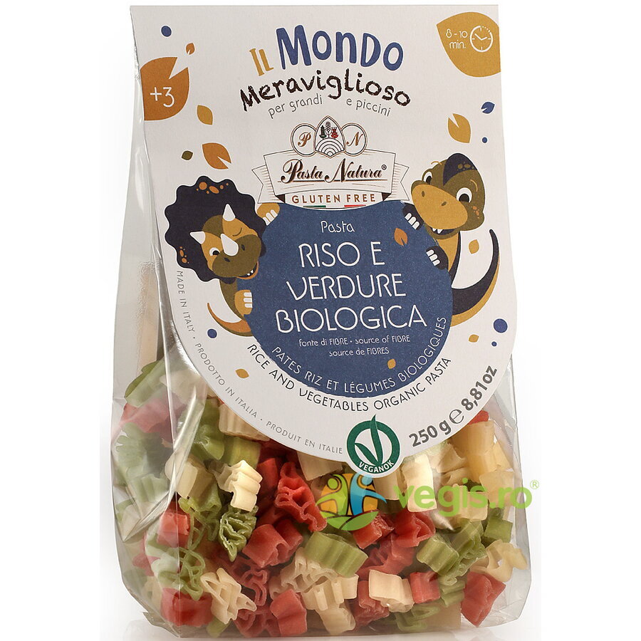 Paste de Orez cu Sfecla si Spanac fara Gluten pentru Copii Ecologice/Bio 250g Paste de Orez cu Sfecla si Spanac fara Gluten pentru Copii Ecologice/Bio 250g