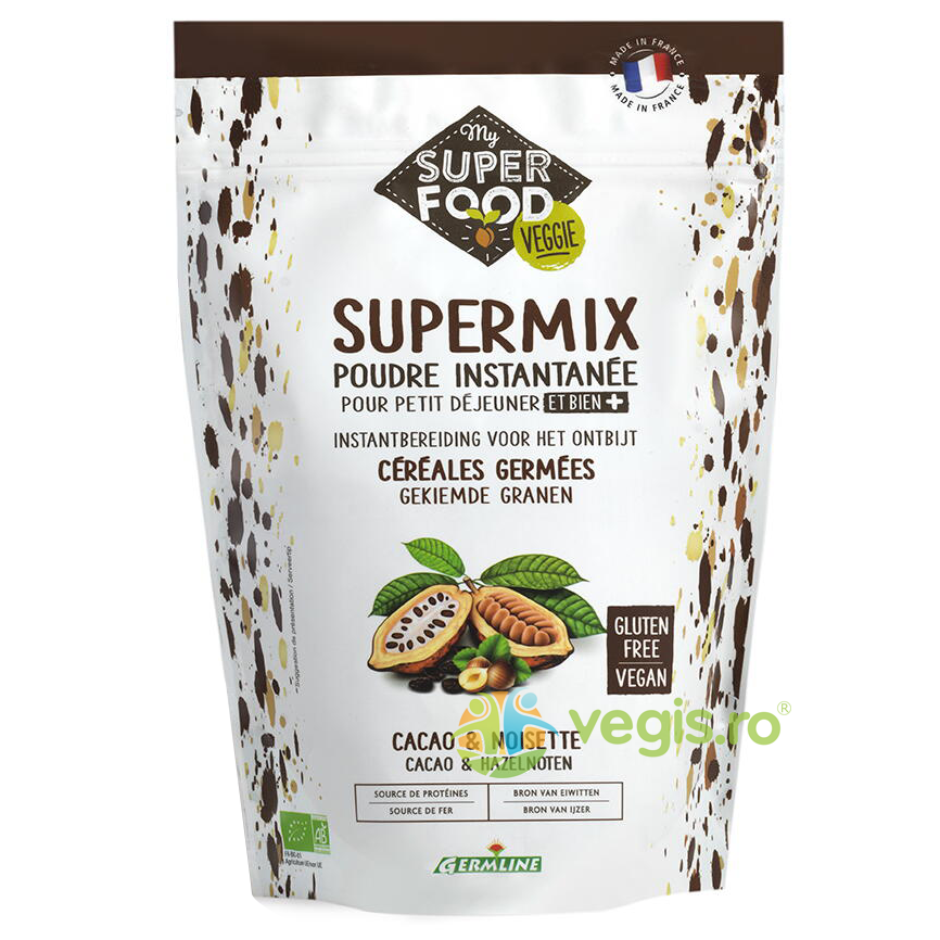 Supermix pentru Micul Dejun cu Alune de Padure si Cacao Ecologic/Bio 350g Supermix pentru Micul Dejun cu Alune de Padure si Cacao Ecologic/Bio 350g