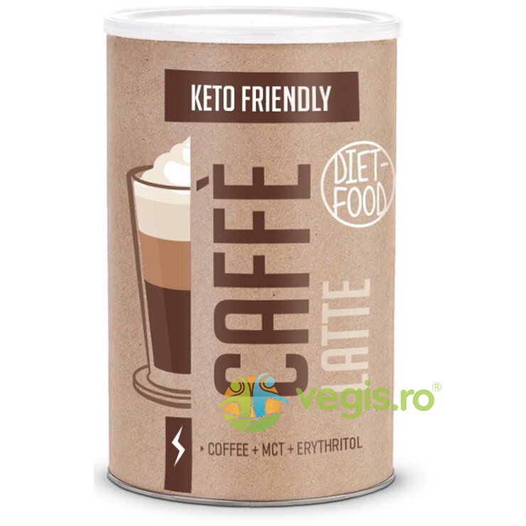 Bautura Naturala din Cafea si Ulei MCT Caffe Latte Keto Friendly 300g Bautura Naturala din Cafea si Ulei MCT Caffe Latte Keto Friendly 300g