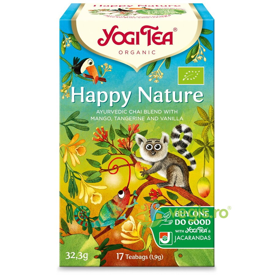 Ceai Happy Nature cu Mango, Mandarine si Vanilie Ecologic/Bio 17dz Ceai Happy Nature cu Mango, Mandarine si Vanilie Ecologic/Bio 17dz