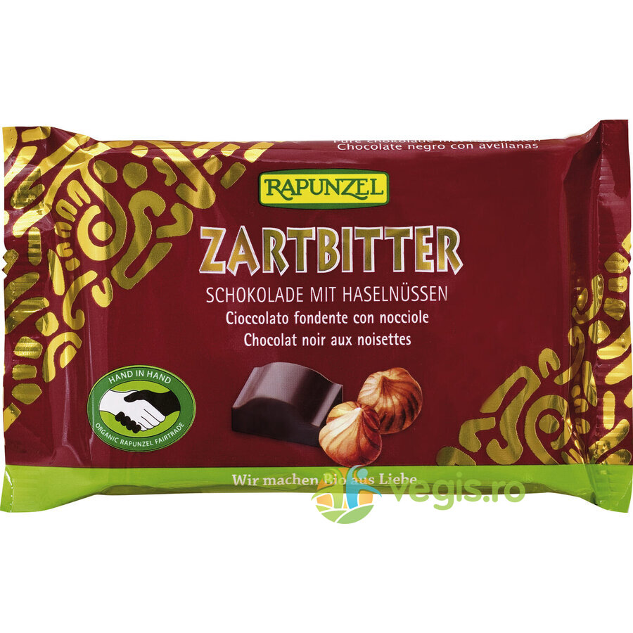 Ciocolata Amaruie Vegana Cristalino 60% si Alune Intregi Ecologica/Bio 100g Ciocolata Amaruie Vegana Cristalino 60% si Alune Intregi Ecologica/Bio 100g