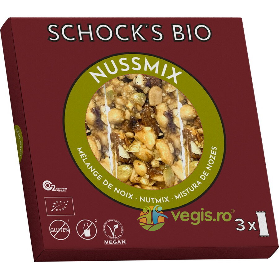 Batoane Crocante cu Arahide, Migdale si Seminte de Dovleac Ecologice/Bio 3x25g Batoane Crocante cu Arahide, Migdale si Seminte de Dovleac Ecologice/Bio 3x25g