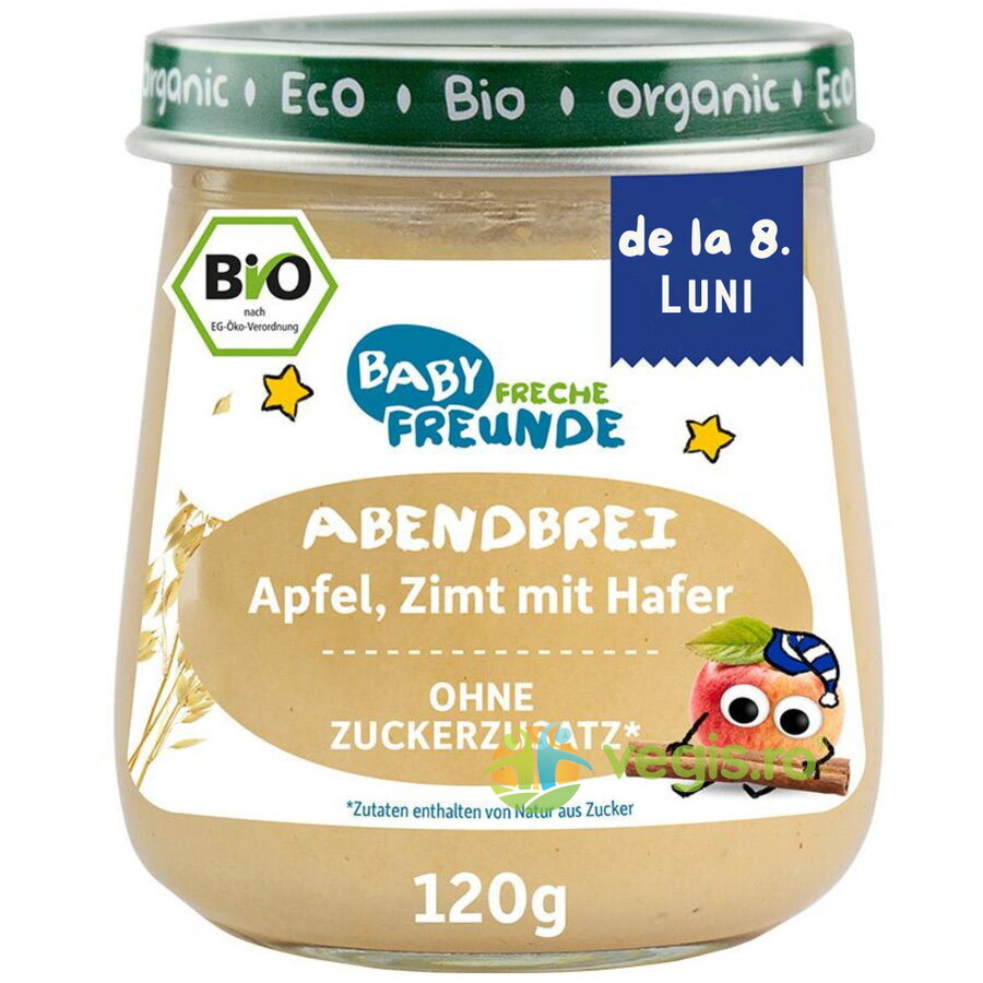 Porridge de Ovaz cu Mar si Scortisoara fara Zahar Ecologic/Bio 120g Porridge de Ovaz cu Mar si Scortisoara fara Zahar Ecologic/Bio 120g