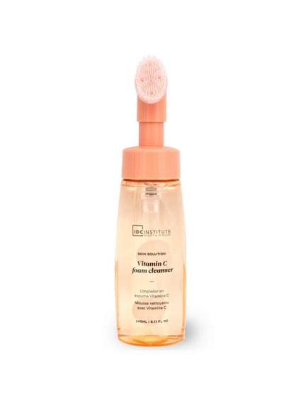 Demachiant spuma cu vitamina C si perie exfoliere IDC Institute 68110, 240 ml Engros Demachiant spuma cu vitamina C si perie exfoliere IDC Institute 68110, 240 ml Engros