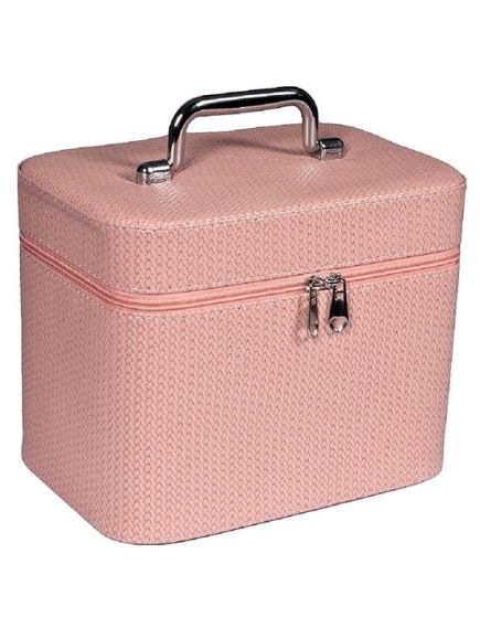 Geanta depozitare cosmetice Plait Pink M, Top Choice 99175 Engros Geanta depozitare cosmetice Plait Pink M, Top Choice 99175 Engros
