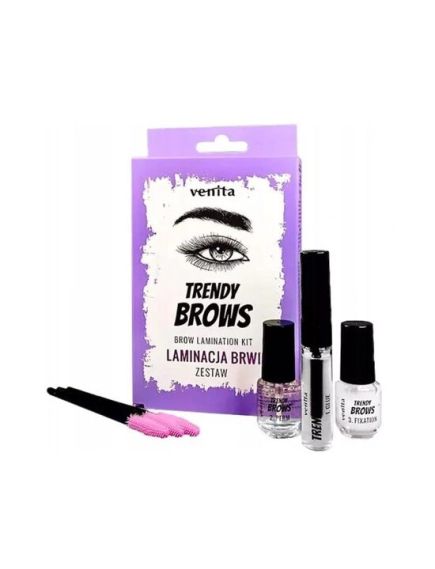 Kit profesional pentru laminarea sprancenelor VENITA Trendy Brows 16 ml Engros Kit profesional pentru laminarea sprancenelor VENITA Trendy Brows 16 ml Engros