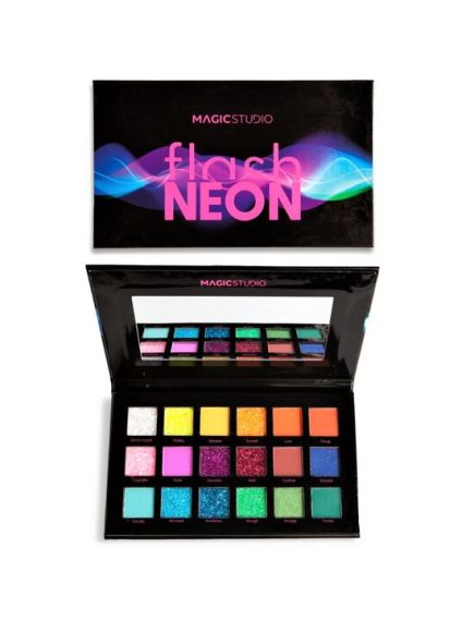 Paleta 18 farduri de pleoape Flash Neon Shadow, Magic Studio, 24500 Engros Paleta 18 farduri de pleoape Flash Neon Shadow, Magic Studio, 24500 Engros