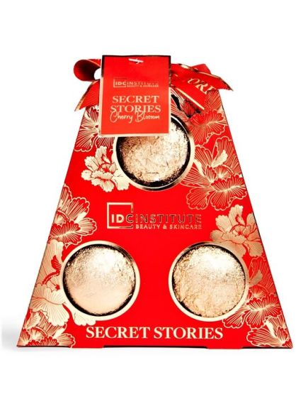 Set 3 bile de baie Secret Stories IDC Institute Cherry Blossom 44017, 300 g Engros Set 3 bile de baie Secret Stories IDC Institute Cherry Blossom 44017, 300 g Engros