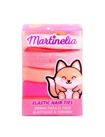 Set 5 elastice pentru par Martinelia 3011w, roz si piersica Engros Set 5 elastice pentru par Martinelia 3011w, roz si piersica Engros