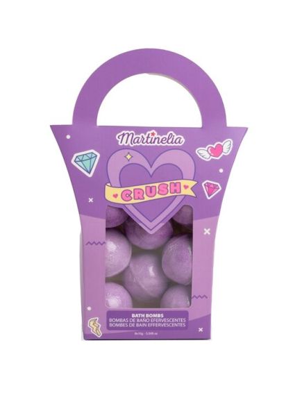 Set 8 bile efervescente de baie mov Crush, Martinelia 91500, 8x15 g Engros Set 8 bile efervescente de baie mov Crush, Martinelia 91500, 8x15 g Engros