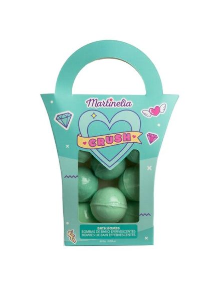 Set 8 bile efervescente de baie turcoaz Crush, Martinelia 91500, 8x15 g Engros Set 8 bile efervescente de baie turcoaz Crush, Martinelia 91500, 8x15 g Engros