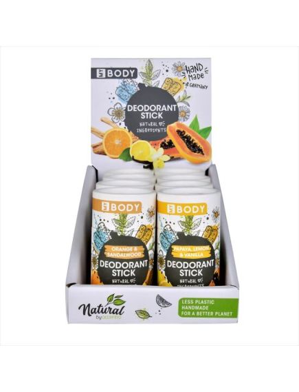 Set 8 Deodorante solid handmade My Body cu aroma de papaya/portocale Accentra 8257539, 40 g Engros Set 8 Deodorante solid handmade My Body cu aroma de papaya/portocale Accentra 8257539, 40 g Engros