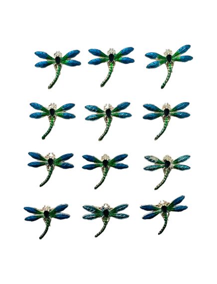 Set En-gros 12 Brose Martisor marime mica, 3.5cm, Libelula Albastra Set En-gros 12 Brose Martisor marime mica, 3.5cm, Libelula Albastra