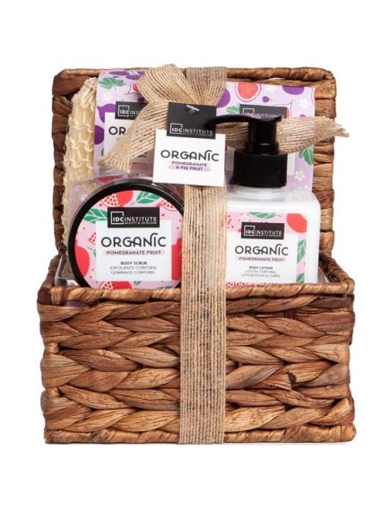 Set loțiune si exfoliant de corp, săruri de baie și un burete de sisal Organic, IDC Institute 42114, 670 ml Engros Set loțiune si exfoliant de corp, săruri de baie și un burete de sisal Organic, IDC Institute 42114, 670 ml Engros