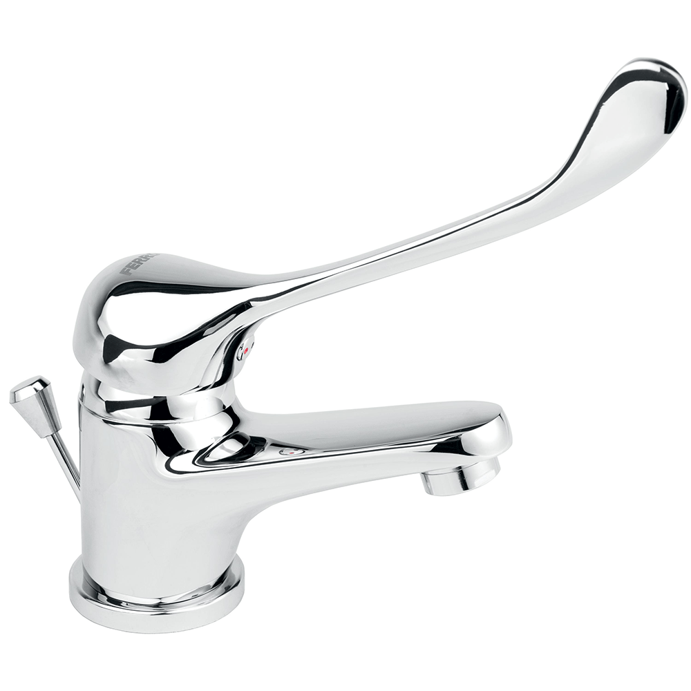 Baterie stativa lavoar Ferro Vasto Medico BVAM2, maner special, cartus ceramic,1 1/4 G, crom Baterie stativa lavoar Ferro Vasto Medico BVAM2, maner special, cartus ceramic,1 1/4 G, crom