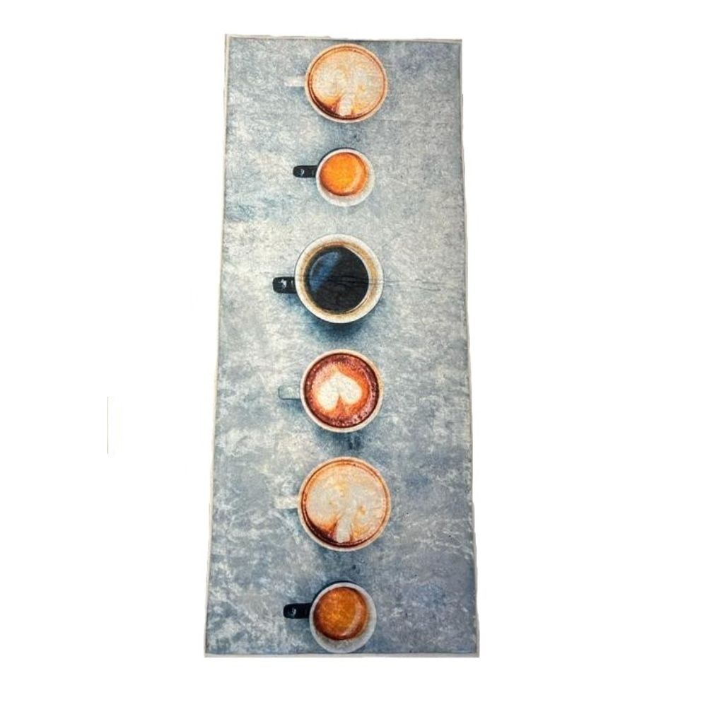 Covor bucatarie coffee cups, polipropilena, model gri, 50 x 120 cm Covor bucatarie coffee cups, polipropilena, model gri, 50 x 120 cm