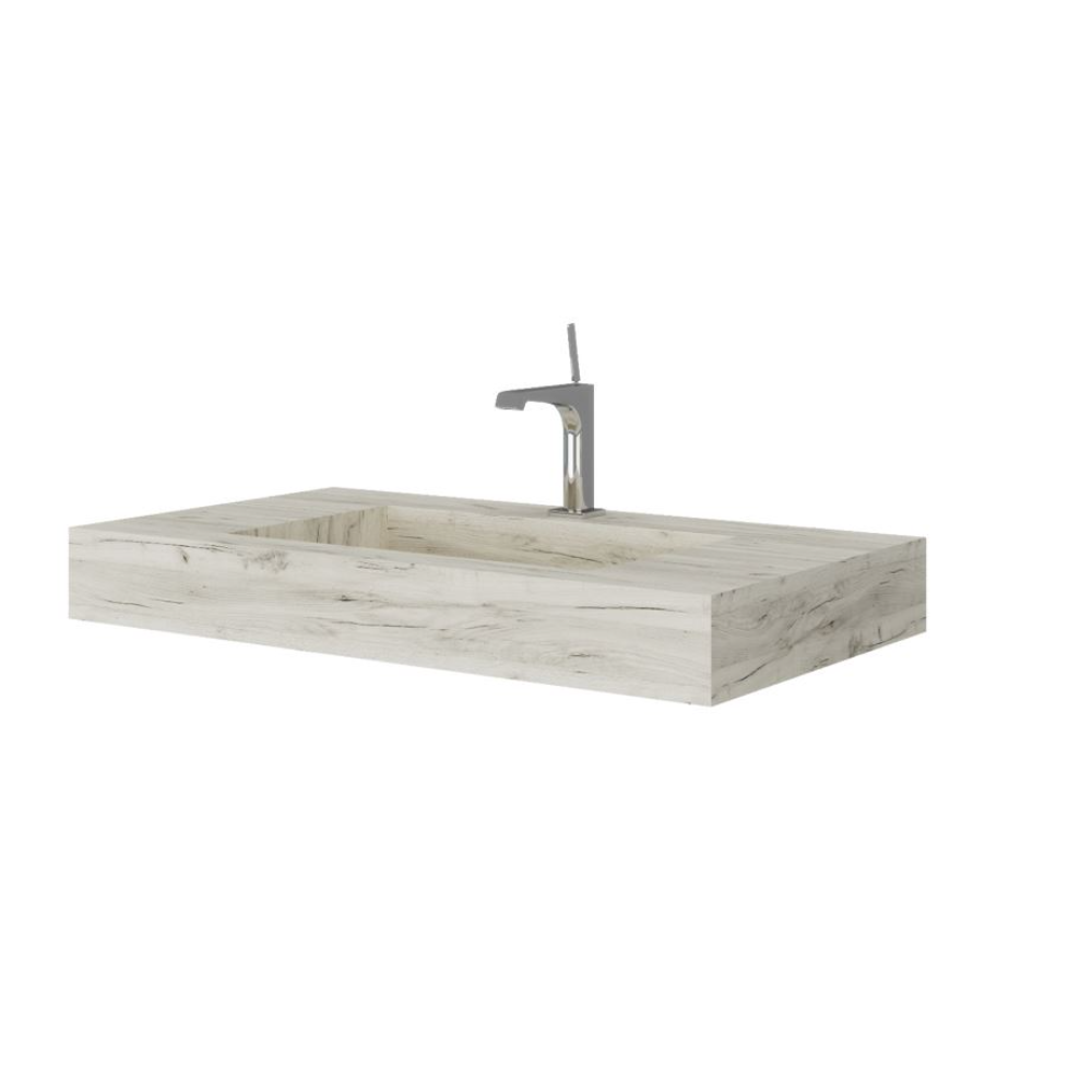 Lavoar Savini Due Idea, compozit, alb mat, 80 x 46 x 12 cm Lavoar Savini Due Idea, compozit, alb mat, 80 x 46 x 12 cm