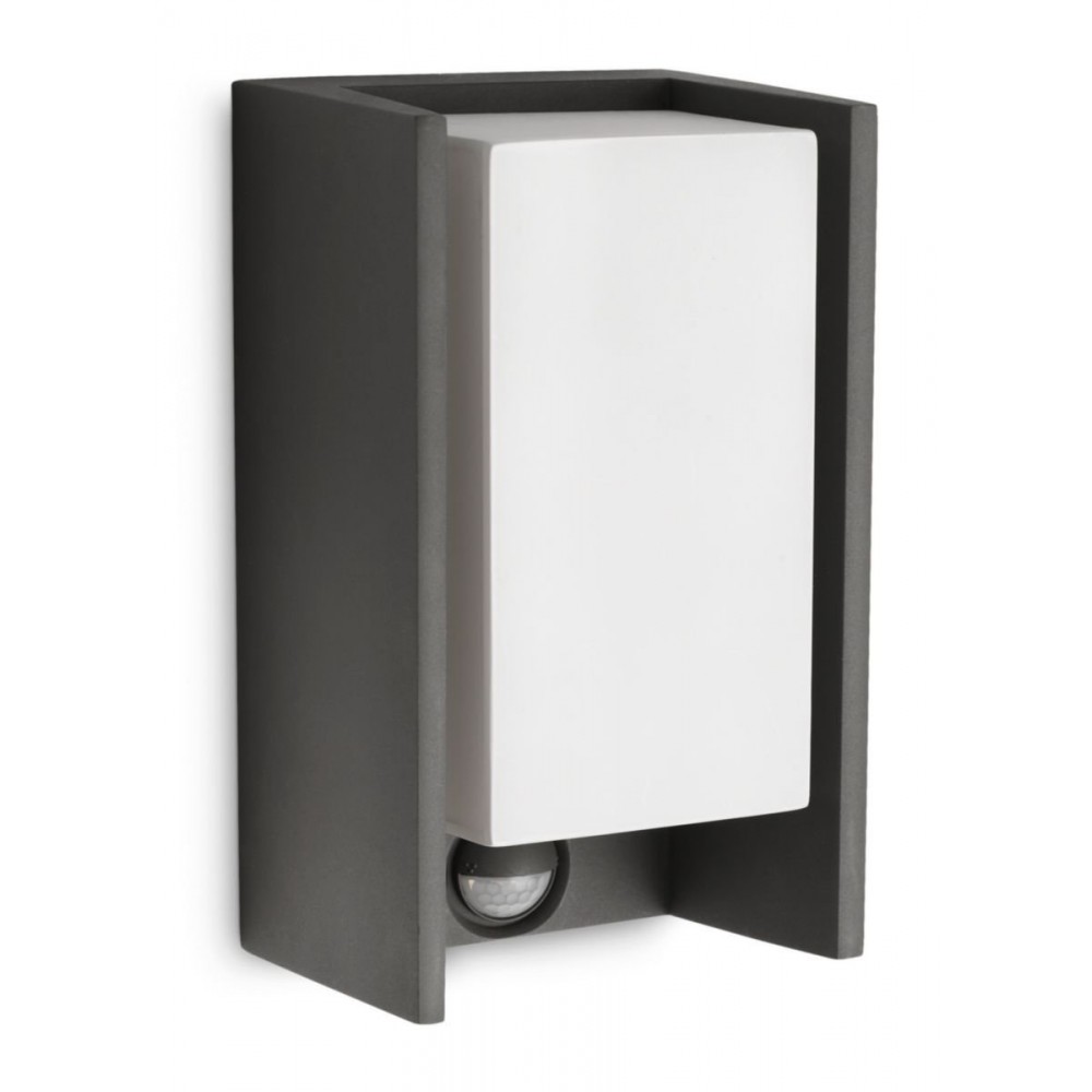 Aplica perete exterior Philips Bridge, cu senzor de miscare, antracit, 1x 42 W Aplica perete exterior Philips Bridge, cu senzor de miscare, antracit, 1x 42 W