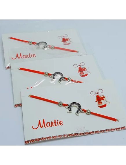 Bratari engros martie potcoava ambalate individual pe elastic set 20/buc Bratari engros martie potcoava ambalate individual pe elastic set 20/buc