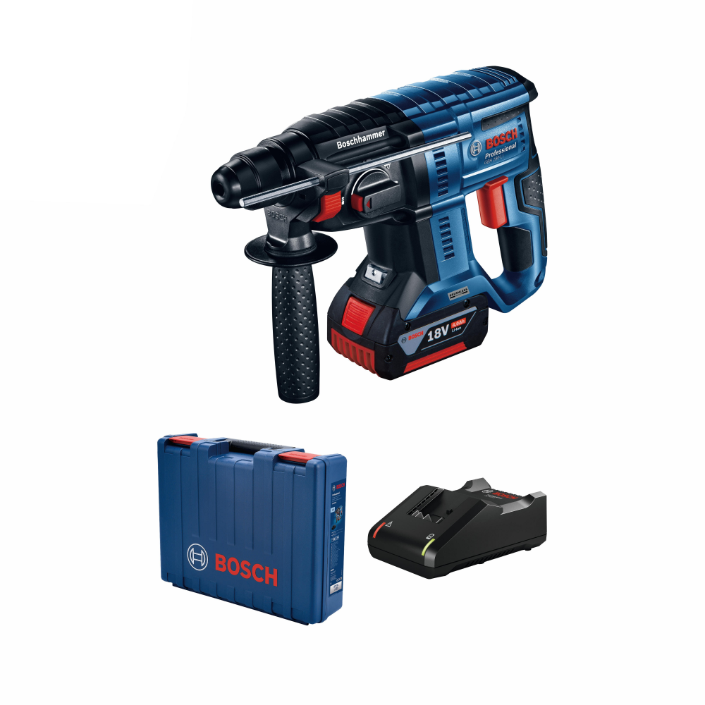 Ciocan rotopercutor Bosch GBH 180-LI cu 3 functii, 1 acumulator 4Ah, 18 V Ciocan rotopercutor Bosch GBH 180-LI cu 3 functii, 1 acumulator 4Ah, 18 V