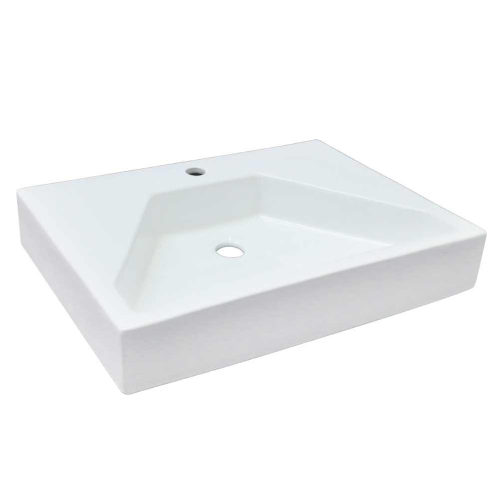 Lavoar cu montaj pe blat Sanotechnik K515, ceramica, alb, 60 x 45 x 10.5 cm Lavoar cu montaj pe blat Sanotechnik K515, ceramica, alb, 60 x 45 x 10.5 cm