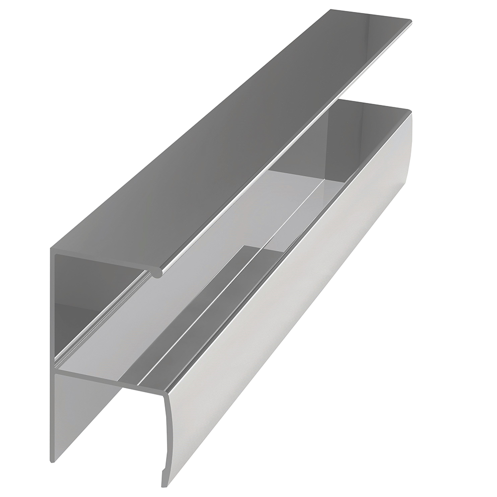 Profil miner Y ER5909, pentru PAL de 18 mm, 2,5 m, anodizat mat Profil miner Y ER5909, pentru PAL de 18 mm, 2,5 m, anodizat mat